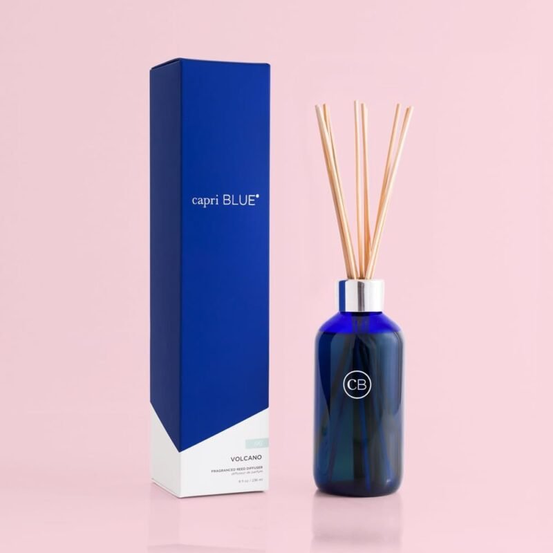 Capri Blue Volcano Reed Diffuser – 8 oz Luxury Home Fragrance (Cobalt Blue) - Image 4