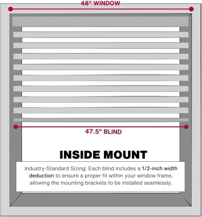 Windoware 2″ Cordless Faux-Wood Embossed Blind – Bright White, Room Darkening - Image 4