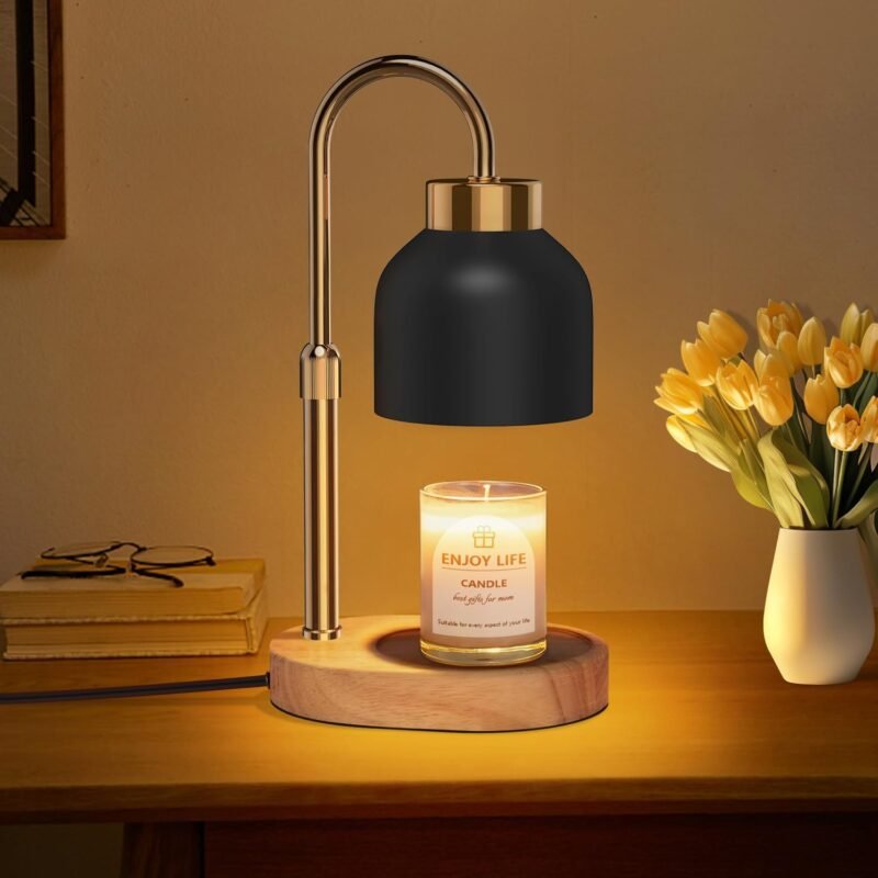 seenlast Adjustable Candle Warmer Lamp – Vintage-Style Table Wax & Jar Warmer