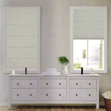 Changshade Cordless Blackout Roller Shade – 24″×72″ Thermal Insulated Window Blind
