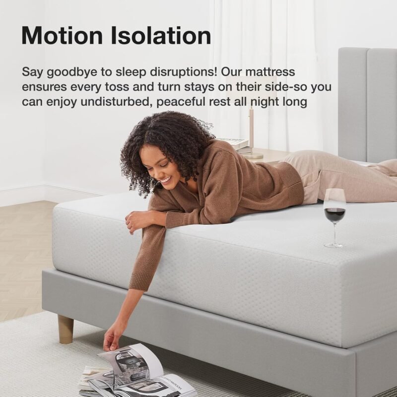 Novilla 10″ Gel Memory Foam Mattress – Queen Size, Cool & Pressure‑Relief - Image 5