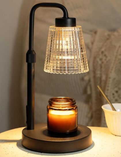 GODONLIF Dimmable Adjustable Candle Warmer Lamp – Timer & Height Control