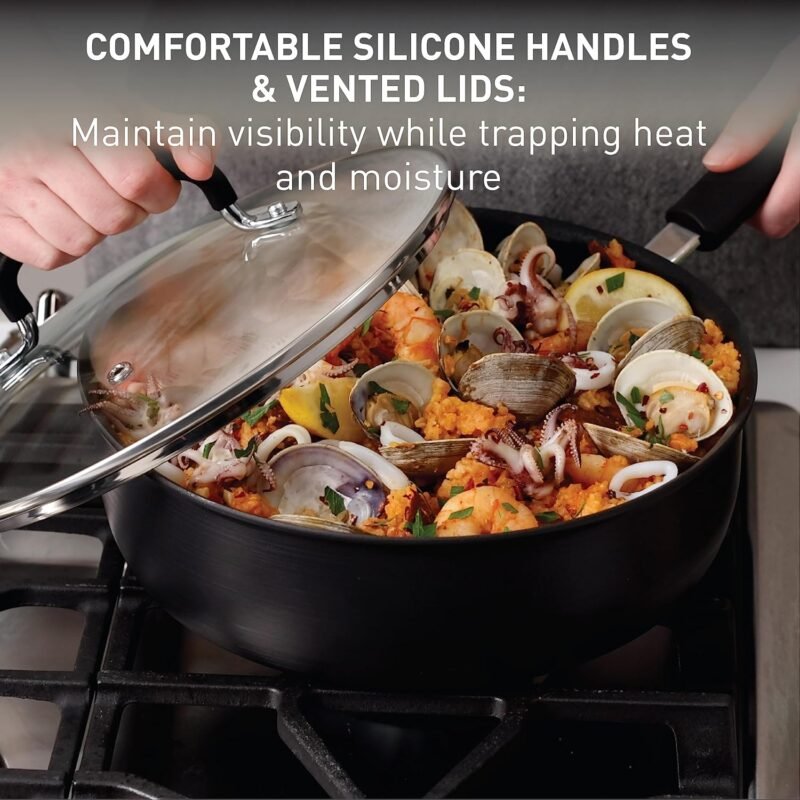Anolon Advanced Home 11‑Piece Cookware Set – Hard‑Anodized Nonstick, Oven‑Safe - Image 5