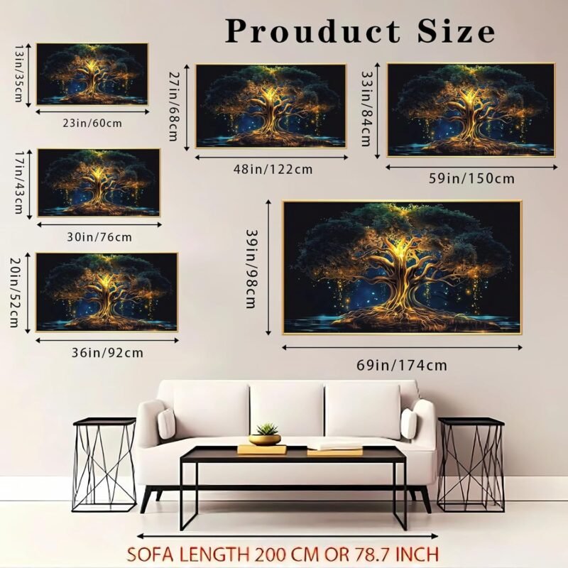 Textured Gold & Brown Wall Hanging Tray – 14.5″×9″ Decorative Metal Platter - Image 4