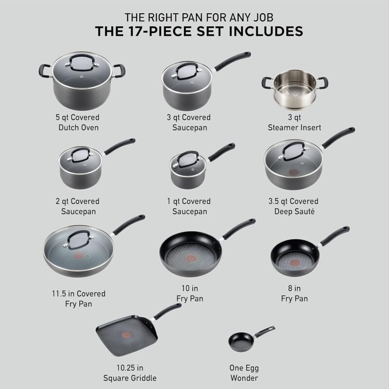 Anolon Advanced Home 11‑Piece Cookware Set – Hard‑Anodized Nonstick, Oven‑Safe - Image 2
